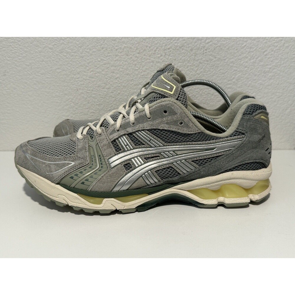 Asics Mens GEL-Kayano 14 Running Shoes Sz 13 Green Silver Dip Dye 1201A161-301